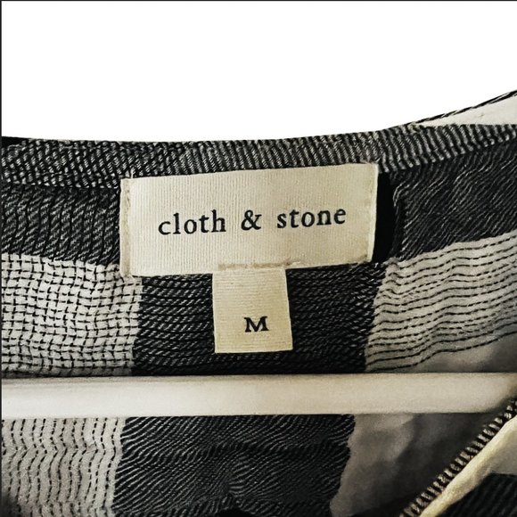 Anthropologie Cloth & Stone Plaid Top - Picture 3 of 4